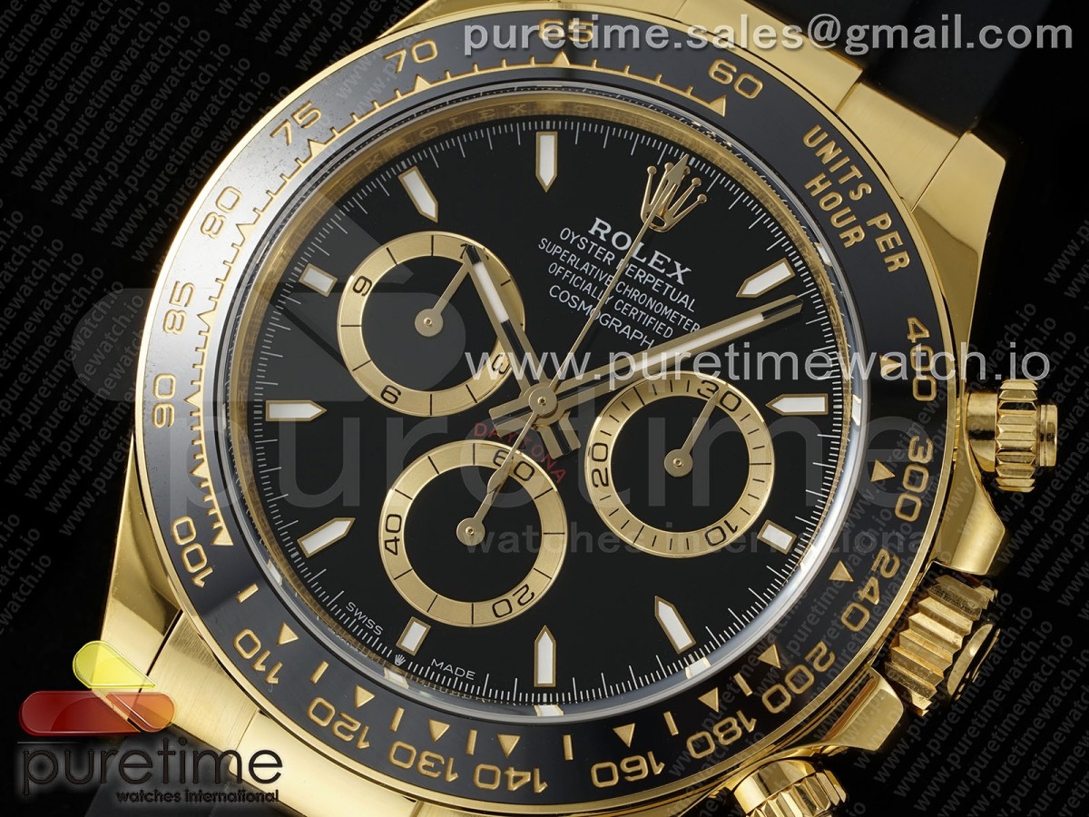 Daytona 126518 APSF Black Dial on Oysterflex Strap SH4131 (Gain Weight)