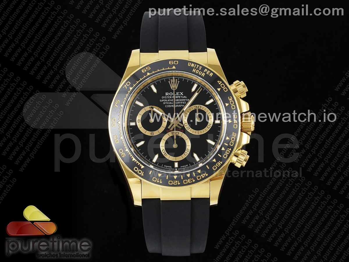 Daytona 126518 APSF Black Dial on Oysterflex Strap SH4131 (Gain Weight)