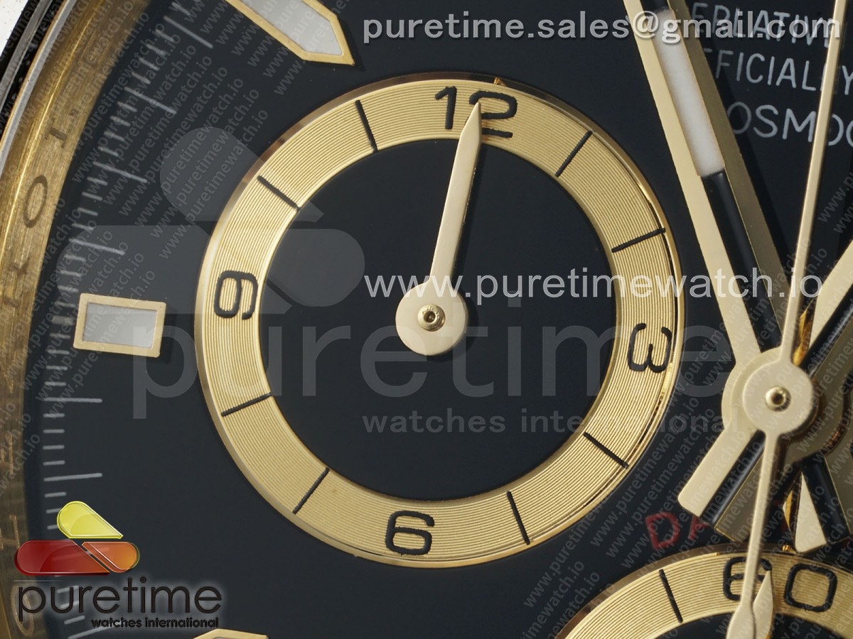 Daytona 126518 APSF Black Dial on Oysterflex Strap SH4131 (Gain Weight)