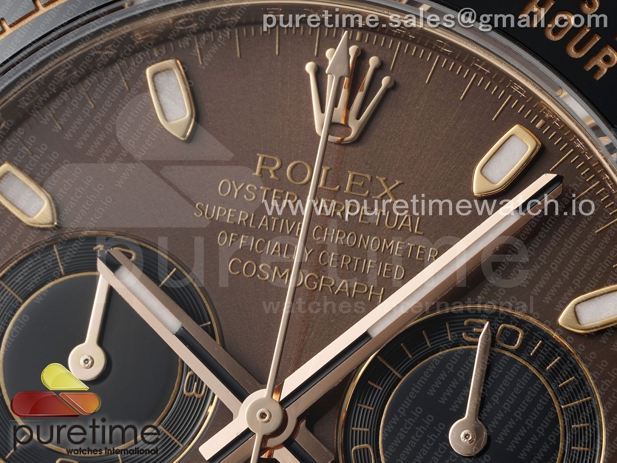 Daytona 116515 LN ZF Chocolate/Black Dial on Oysterflex Strap SH4130 (Gain Weight)
