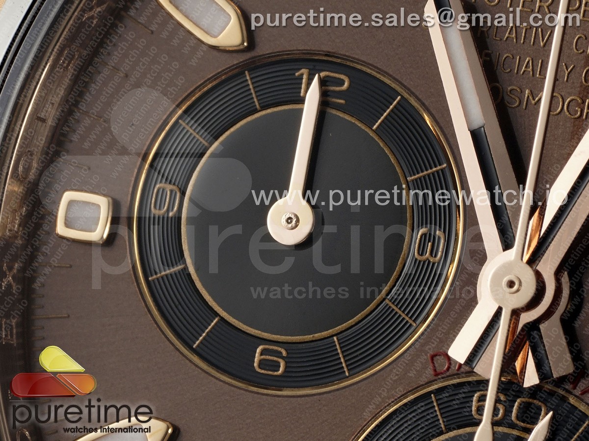 Daytona 116515 LN ZF Chocolate/Black Dial on Oysterflex Strap SH4130 (Gain Weight)