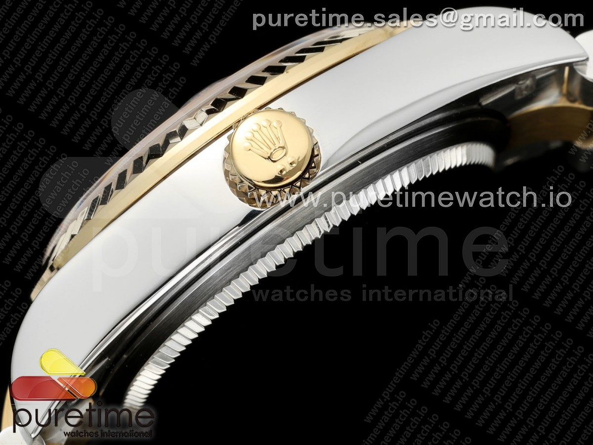 DateJust 31 278273 SS/YG GMF 904L Steel White MOP Diamonds Dial on Oyster Bracelet A2824