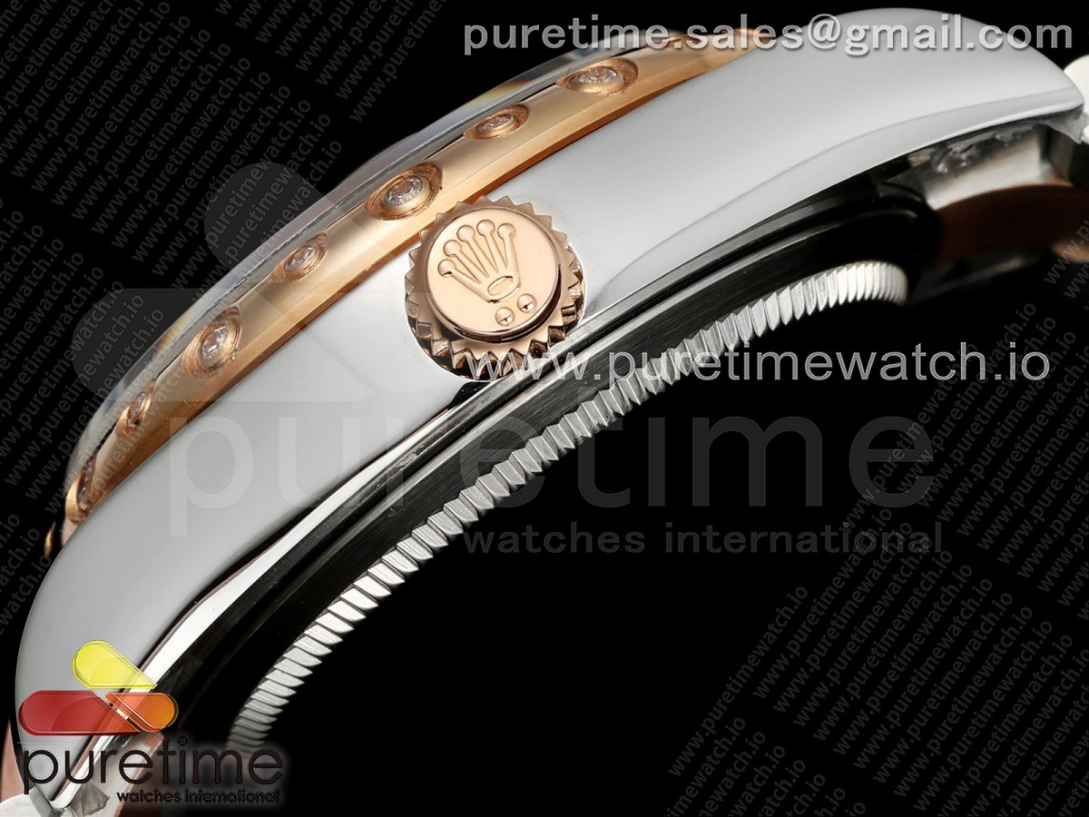 DateJust 31 278341rbr SS/RG GMF 904L Steel Brown Roman Dial on Oyster Bracelet A2824