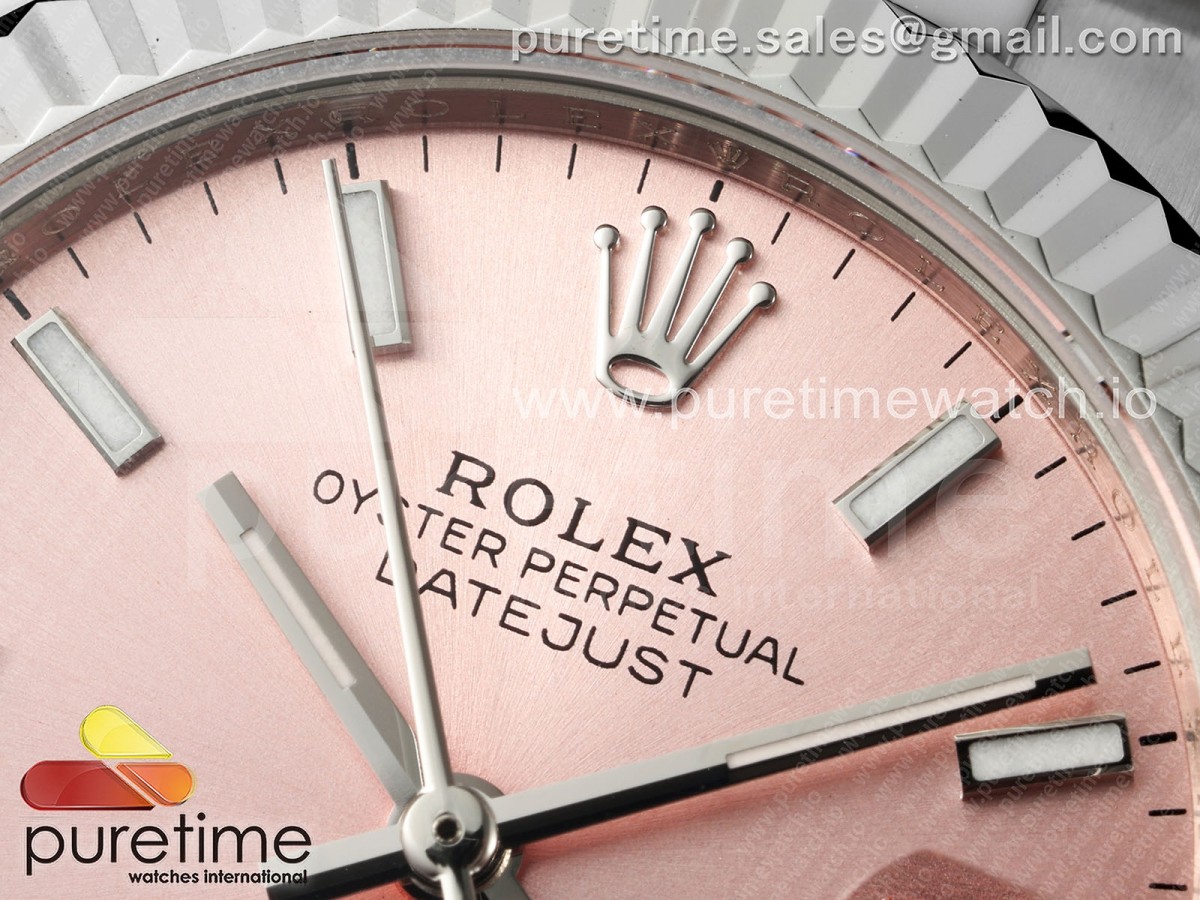 DateJust 31 278274 SS GMF 904L Steel Pink Stick Dial on Oyster Bracelet A2824