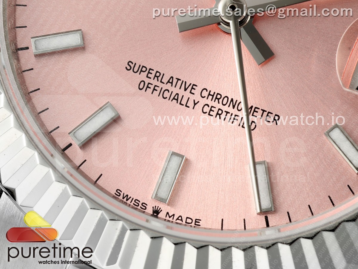DateJust 31 278274 SS GMF 904L Steel Pink Stick Dial on Oyster Bracelet A2824