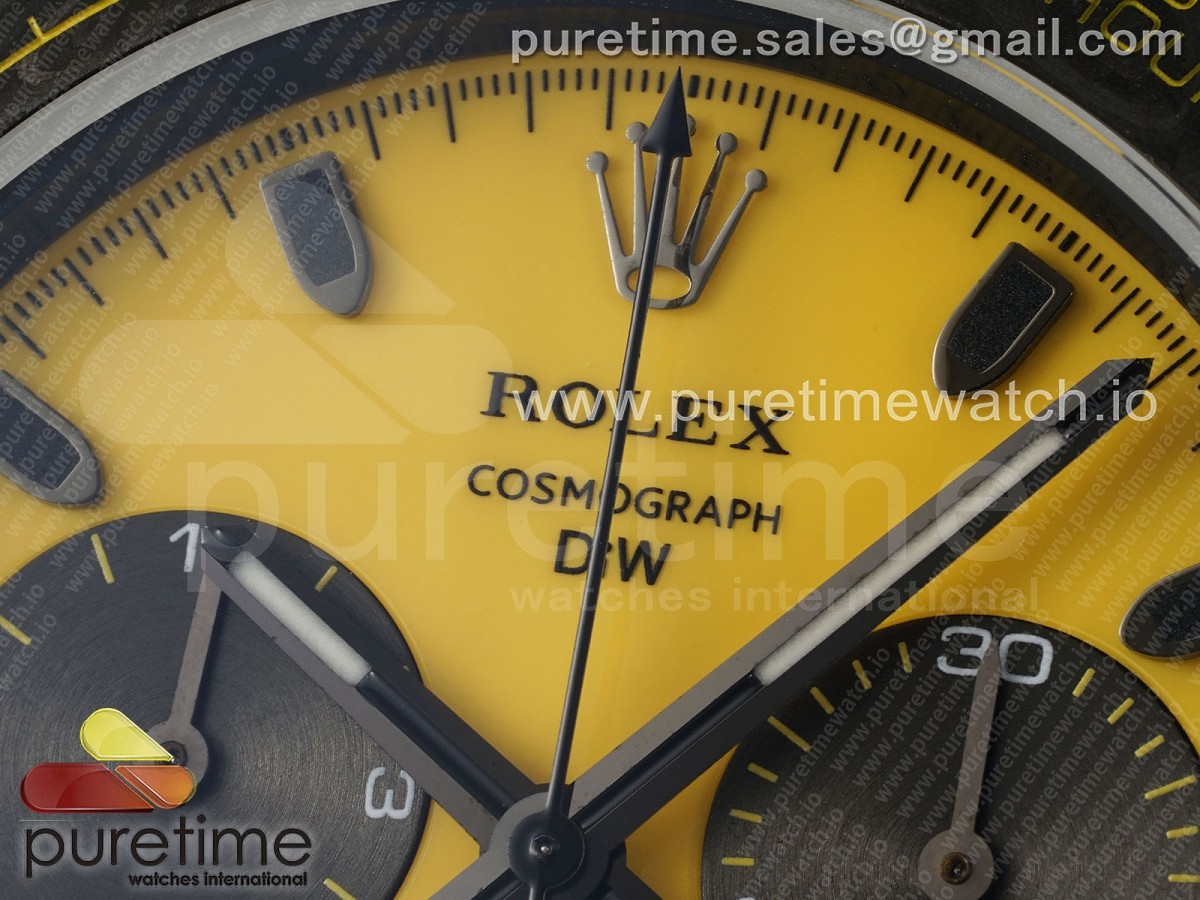 Daytona DIW Yellow Carbon N6F Yellow Dial on Black Nylon Strap SA4130