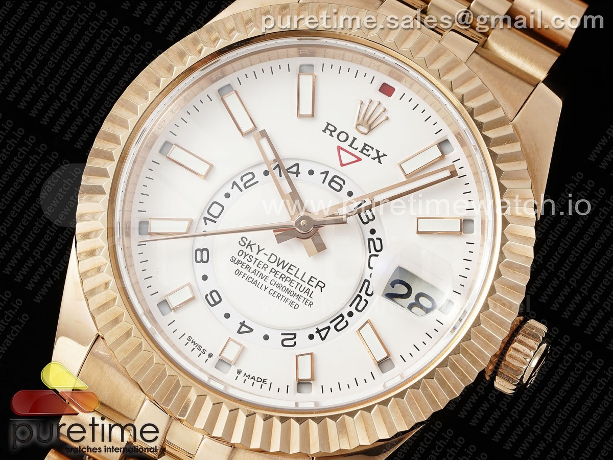 Skydweller 336935 RG Noob White Dial on RG Bracelet A9002