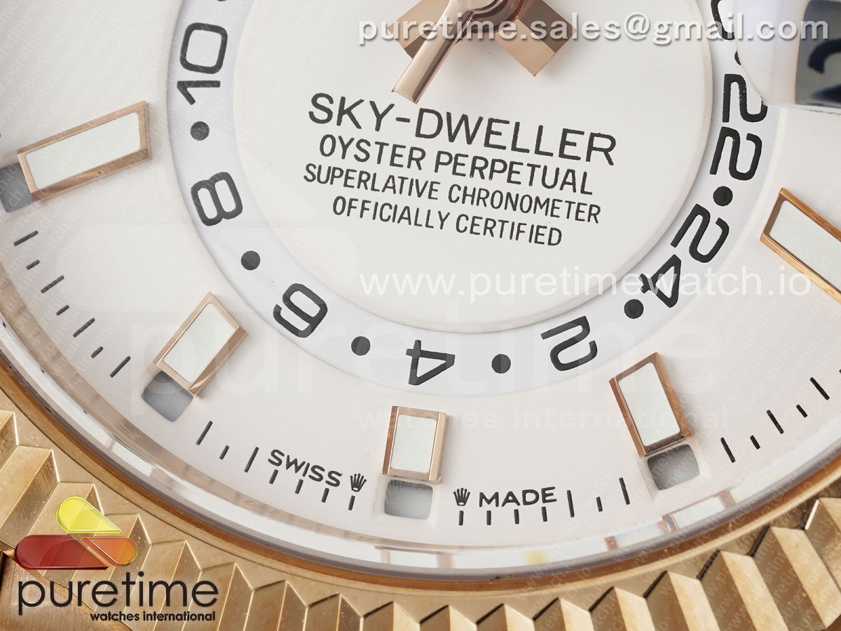 Skydweller 336935 RG Noob White Dial on RG Bracelet A9002