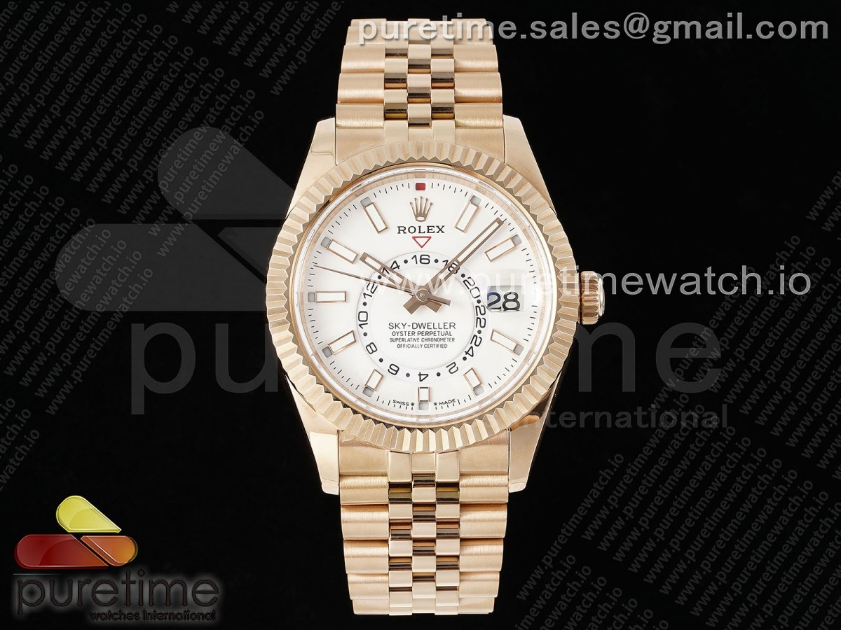 Skydweller 336935 RG Noob White Dial on RG Bracelet A9002