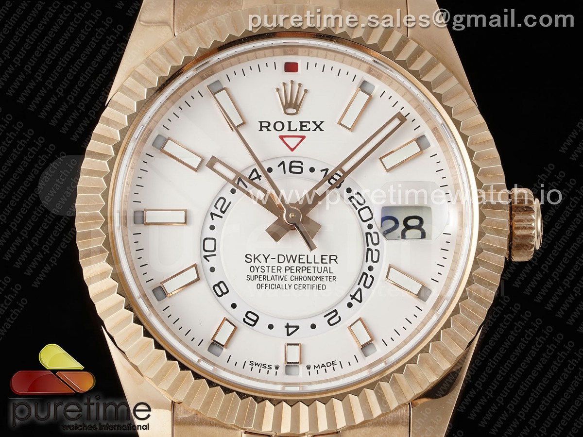 Skydweller 336935 RG Noob White Dial on RG Bracelet A9002