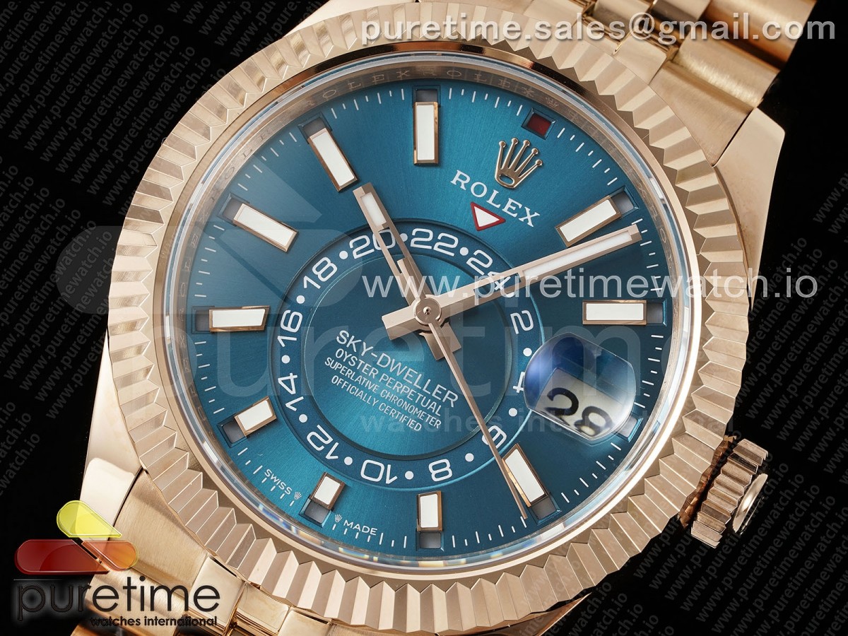 Skydweller 336935 RG Noob Blue Dial on RG Bracelet A9002