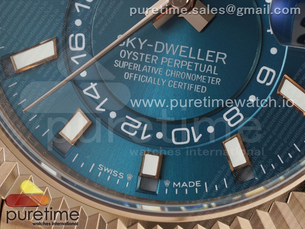 Skydweller 336935 RG Noob Blue Dial on RG Bracelet A9002
