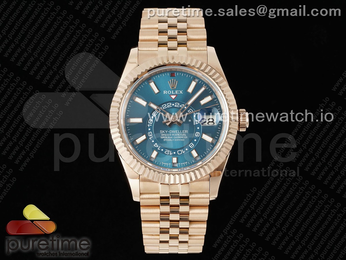 Skydweller 336935 RG Noob Blue Dial on RG Bracelet A9002