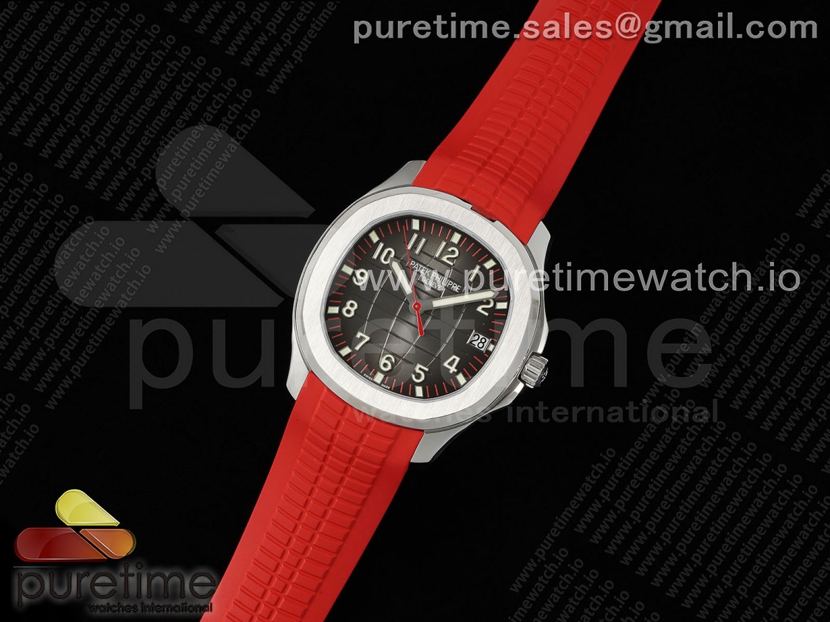 Aquanaut 5167A SS ZF Gray Dial on Red Rubber Strap 330CS V2