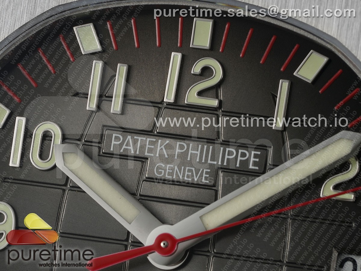 Aquanaut 5167A SS ZF Gray Dial on Red Rubber Strap 330CS V2