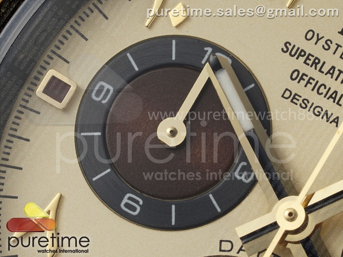 Daytona DIW White Carbon DIWF Cream/Brown Dial on Brown Nylon Strap SH4130