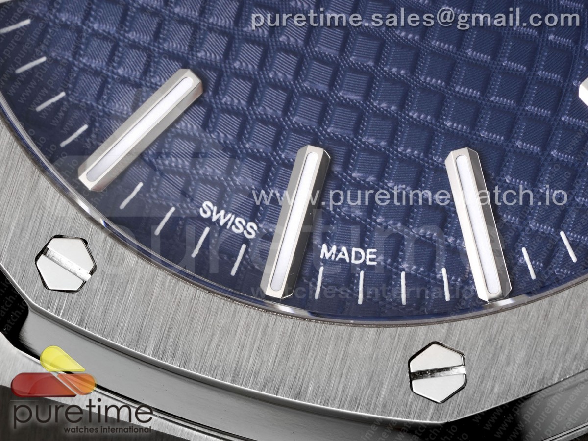Royal Oak 41mm 15510 SS APSF Blue Dial on SS Bracelet SA4302