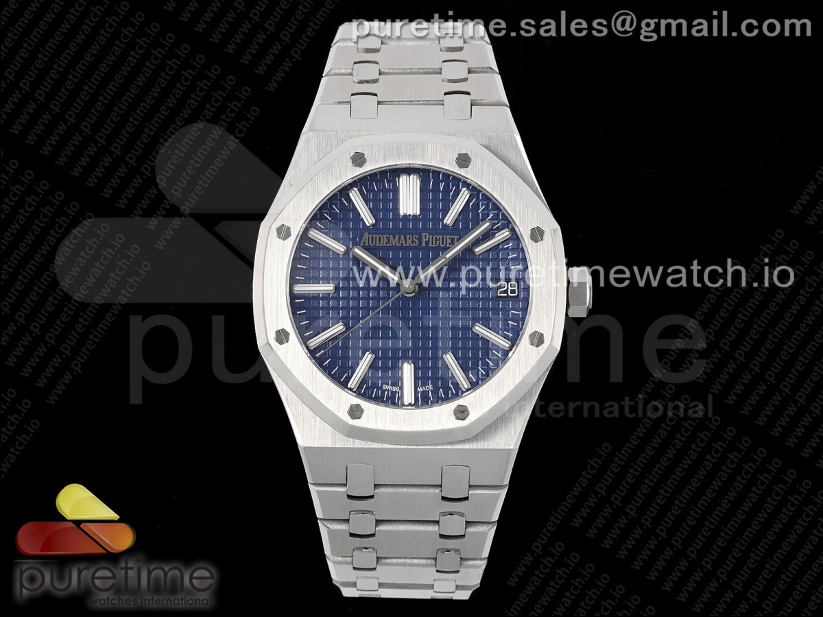 Royal Oak 41mm 15510 SS APSF Blue Dial on SS Bracelet SA4302