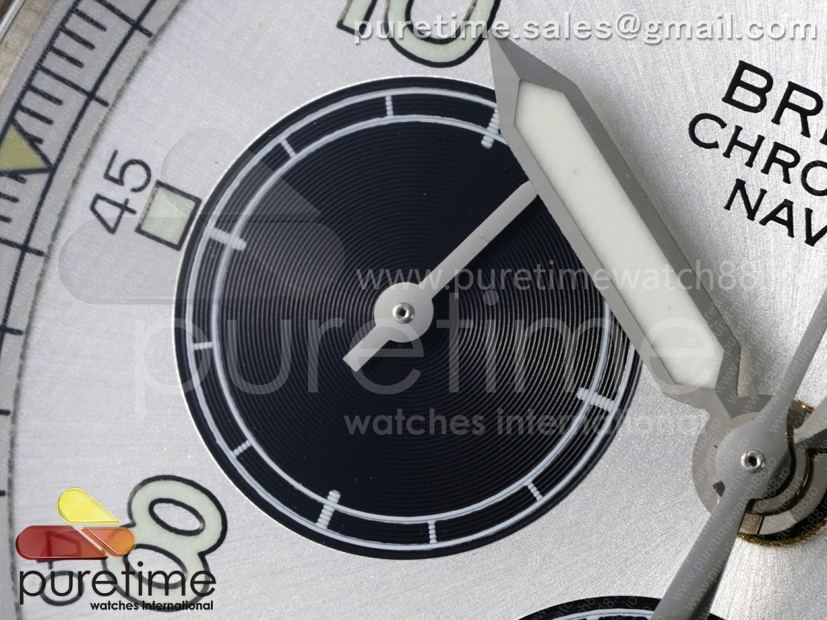 Navitimer 8 Chrono SS EF White Dial on SS Bracelet A7750