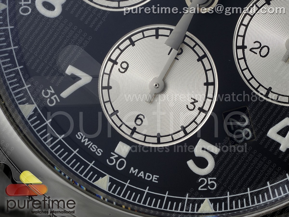 Navitimer 8 Chrono SS EF Black Dial on SS Bracelet A7750