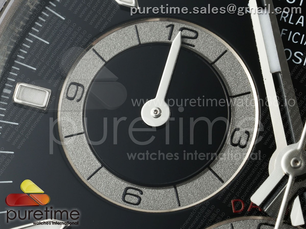 Daytona 126500 ZF 904L SS Case and Bracelet Black Dial SH4131