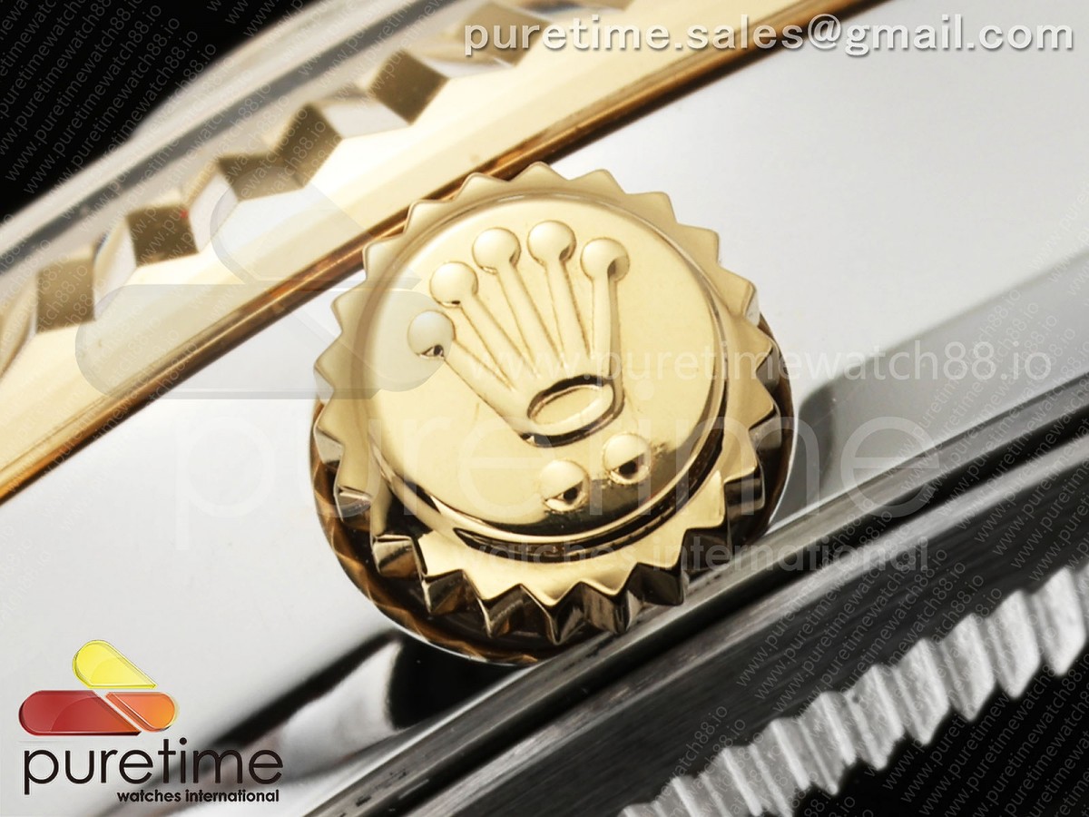 DateJust 31 278273 SS/YG GMF 904L Steel YG Textured Diamonds Dial on Jubilee Bracelet A2824