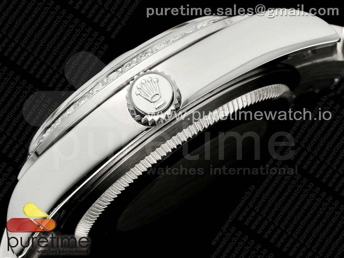 DateJust 31 278384rbr SS GMF 904L Steel Gray MOP Diamonds Dial on Jubilee Bracelet A2824