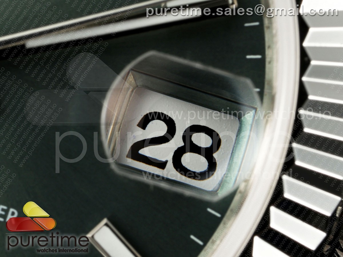 DateJust 31 278274 SS GMF 904L Steel Green Stick Dial on Jubilee Bracelet A2824