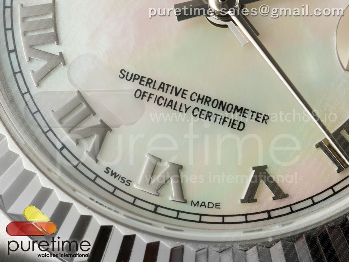 DateJust 31 278274 SS GMF 904L Steel White MOP Roman Dial on Jubilee Bracelet A2824