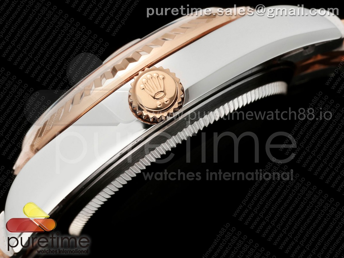 DateJust 31 278271 SS/RG GMF 904L Steel Black Diamonds Dial on Jubilee Bracelet A2824