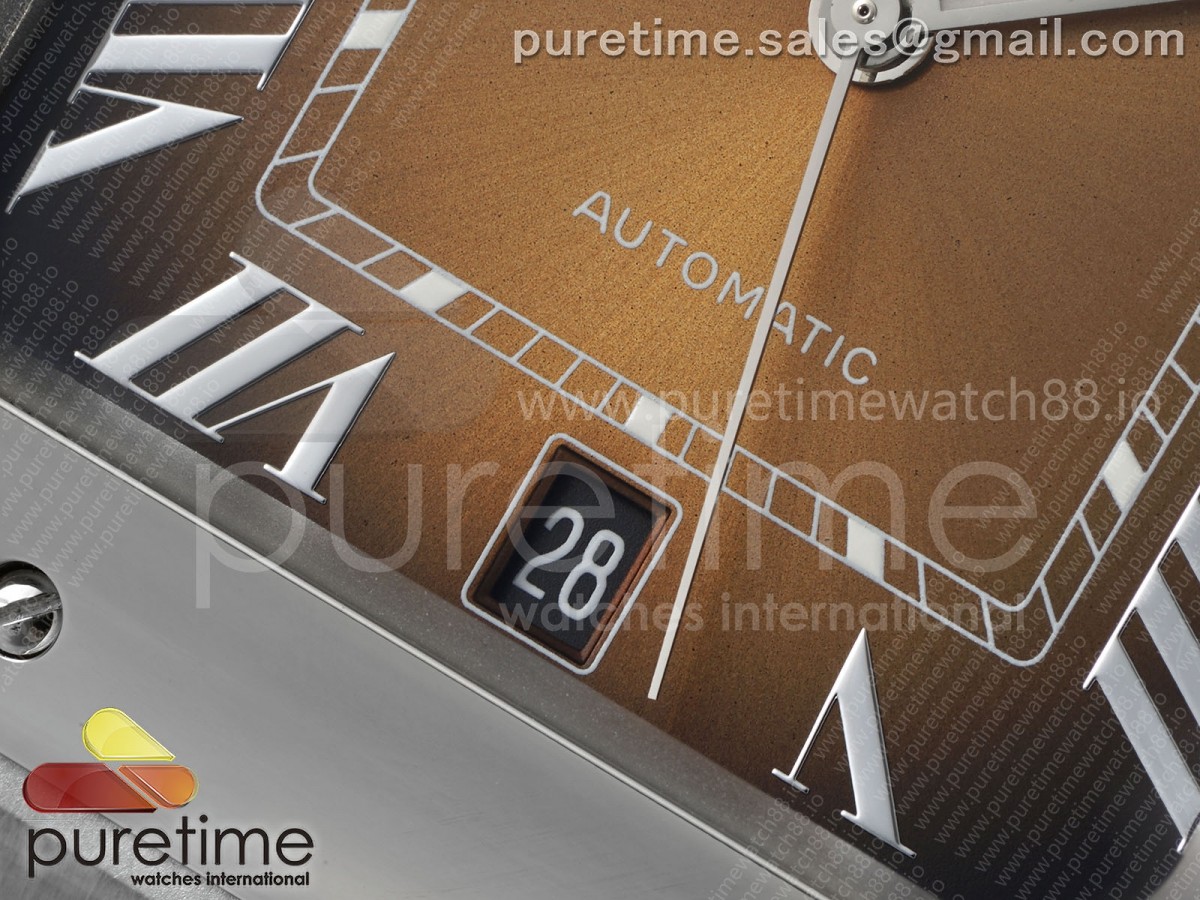 Santos de Cartier 40mm BVF Brown Dial on SS SmartLinks Bracelet MIYOTA 9019