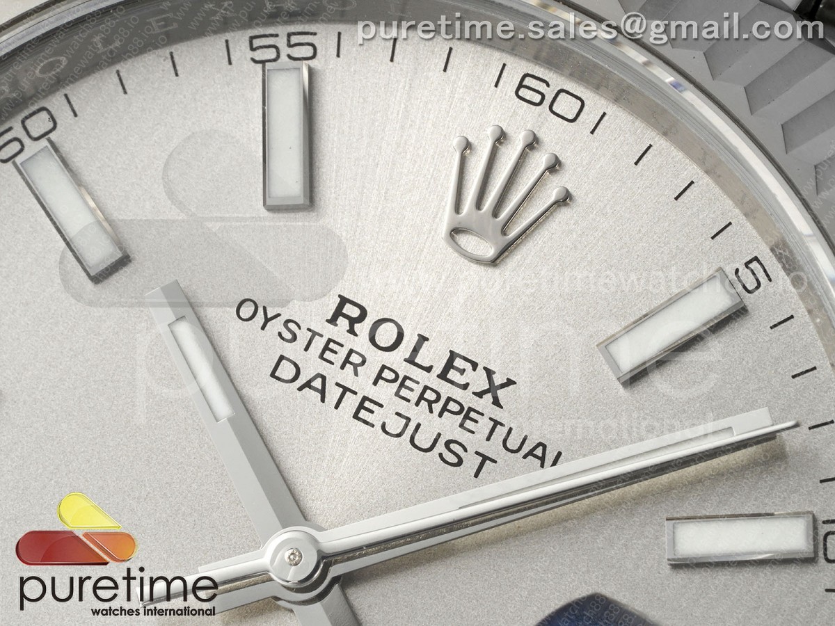 DateJust 41 126334 EWEF White Silver Dial on Jubilee Bracelet A3235