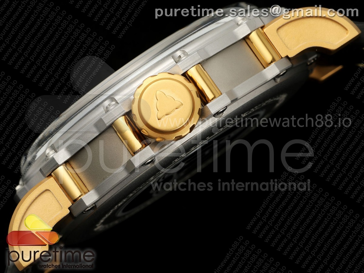 Hankham Two Tone Samurai Dial on Black Leather Strap MIYOTA 8215