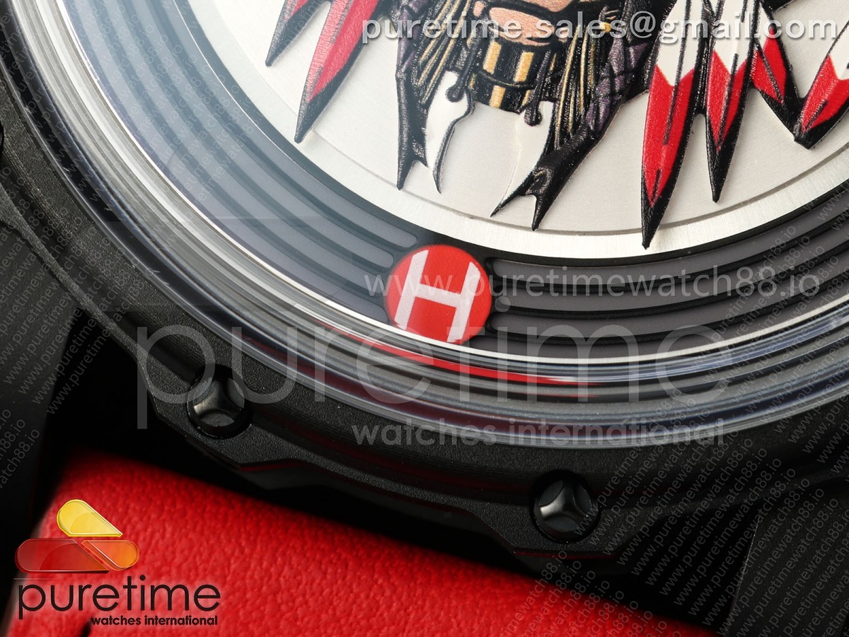 Hankham PVD Indians Dial on Red Leather Strap MIYOTA 8215