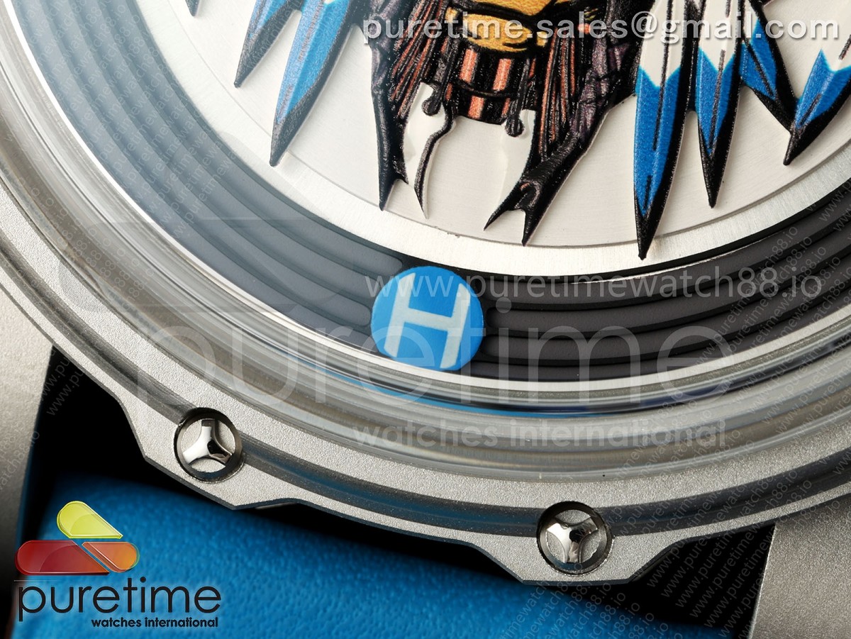 Hankham SS Indians Dial on Blue Leather Strap MIYOTA 8215