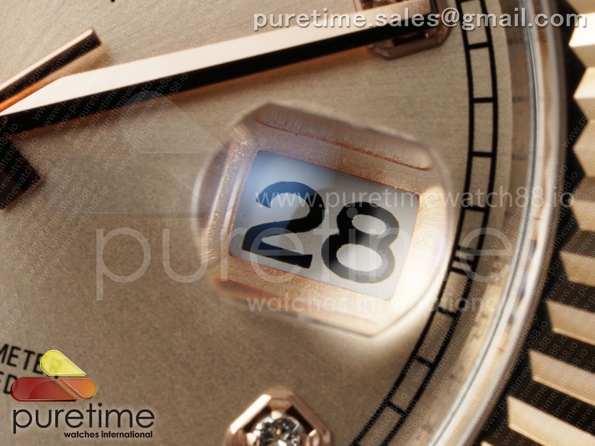 DateJust 41 126331 EWEF RG Diamonds Dial on SS/RG Jubilee Bracelet A3235