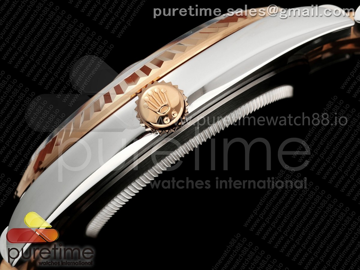 DateJust 41 126331 EWEF White MOP Dial on SS/RG Jubilee Bracelet A3235