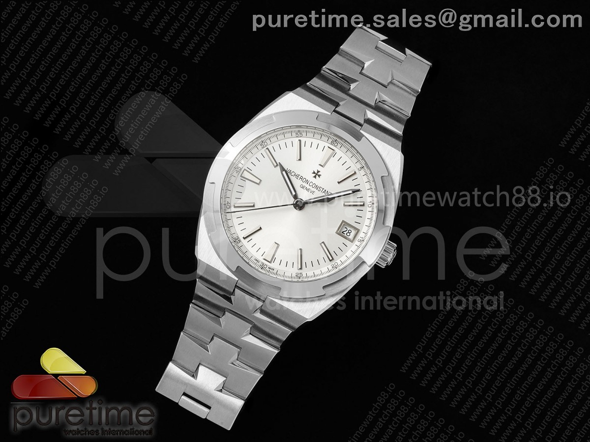 Overseas 4500V SS 8F Silver Dial on SS Bracelet A5100