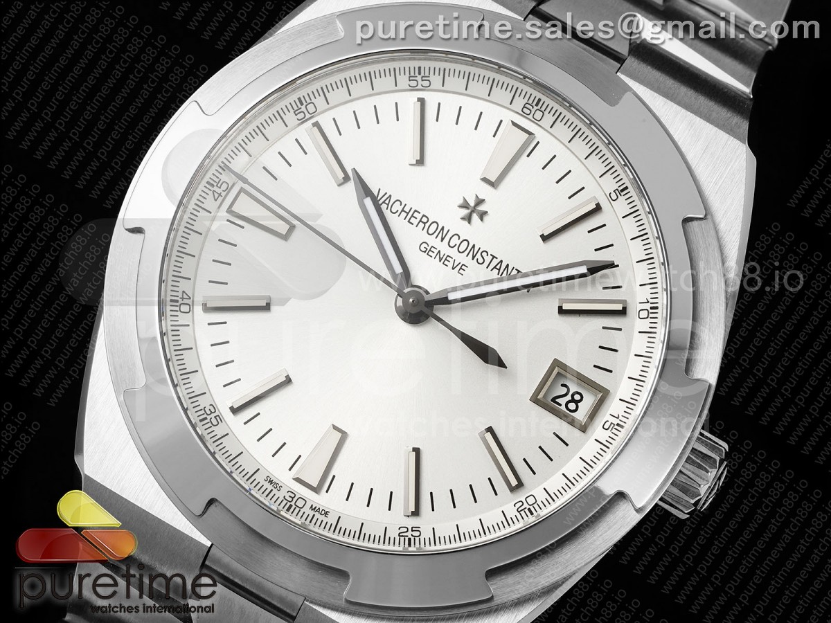 Overseas 4500V SS 8F Silver Dial on SS Bracelet A5100