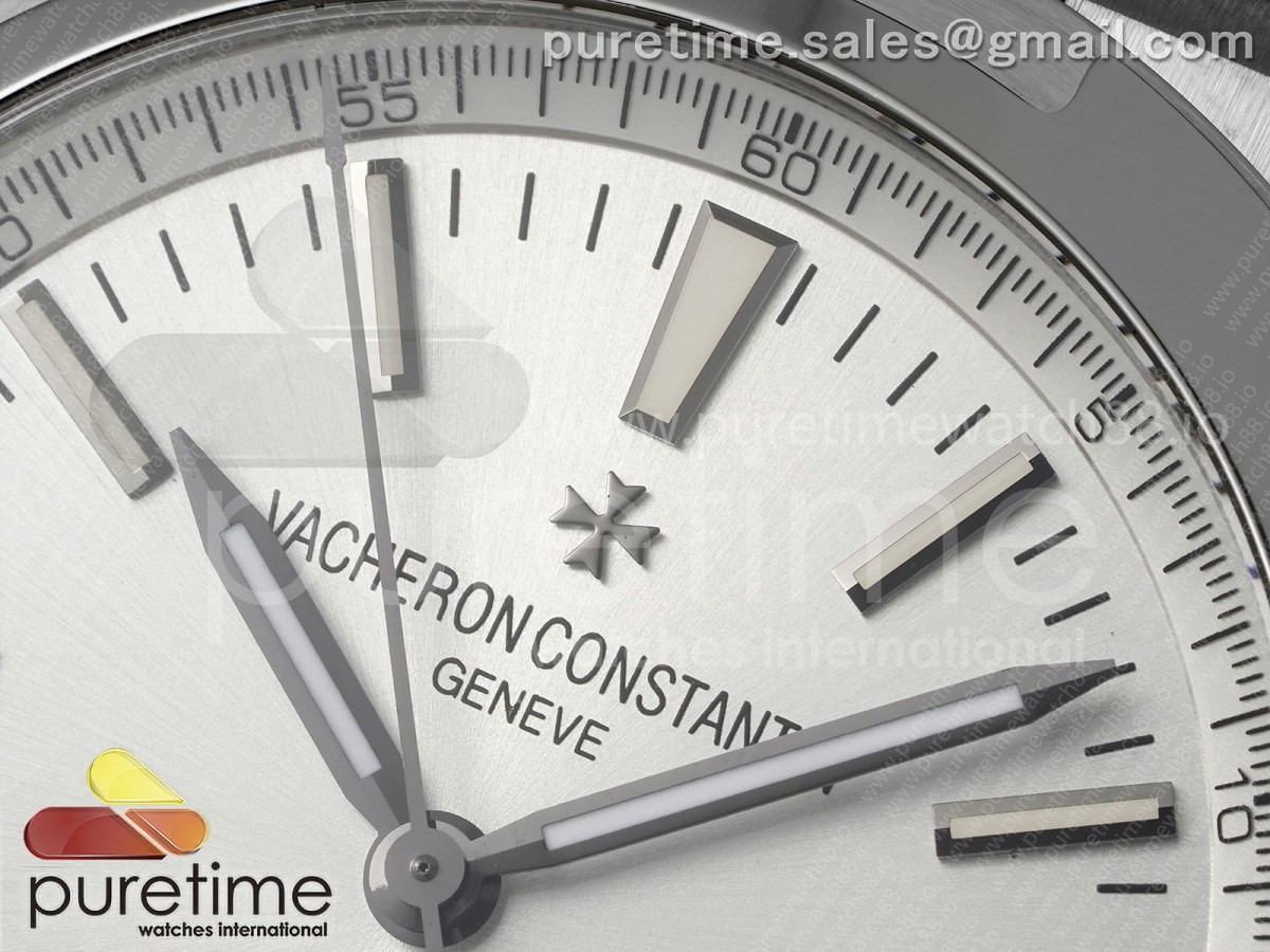 Overseas 4500V SS 8F Silver Dial on SS Bracelet A5100