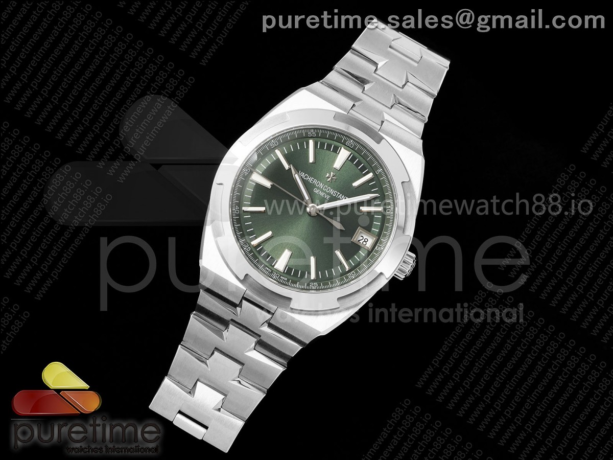 Overseas 4500V SS 8F Green Dial on SS Bracelet A5100