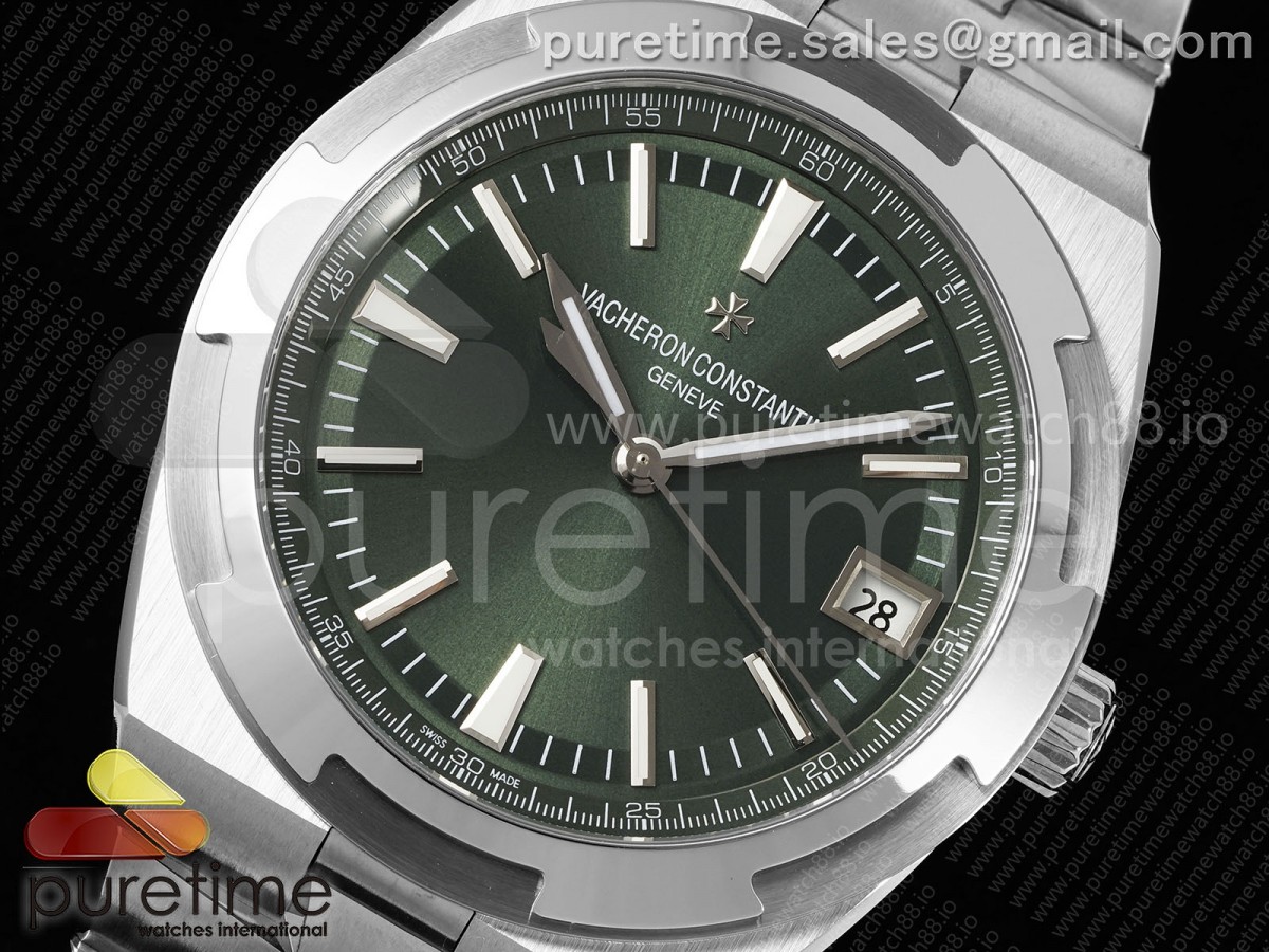 Overseas 4500V SS 8F Green Dial on SS Bracelet A5100
