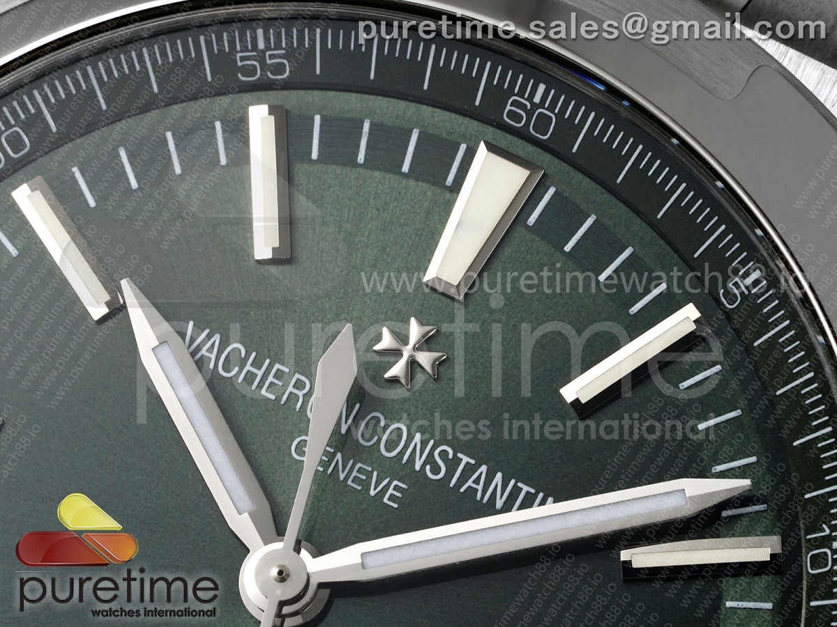 Overseas 4500V SS 8F Green Dial on SS Bracelet A5100