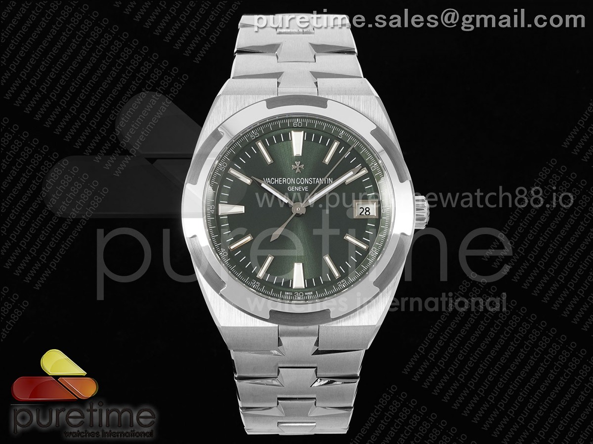 Overseas 4500V SS 8F Green Dial on SS Bracelet A5100