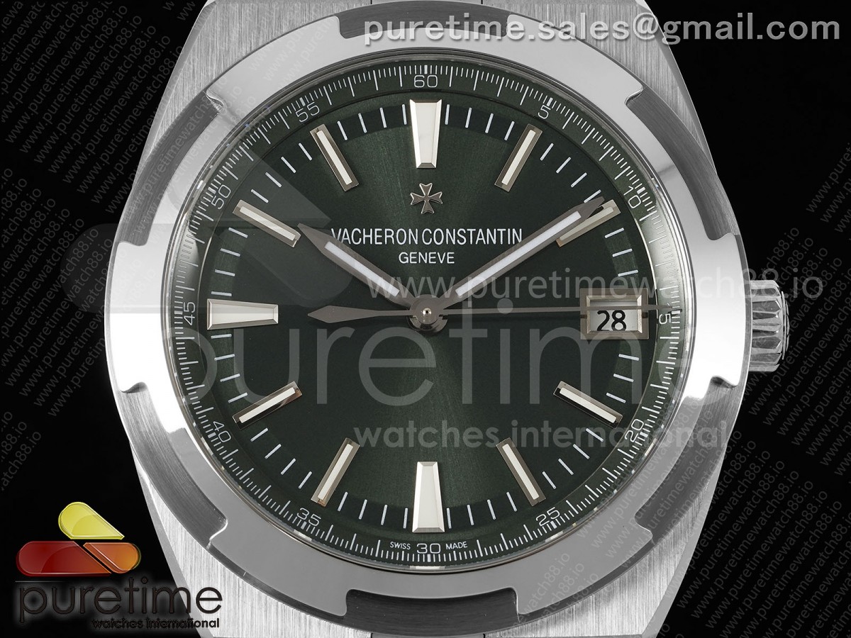 Overseas 4500V SS 8F Green Dial on SS Bracelet A5100
