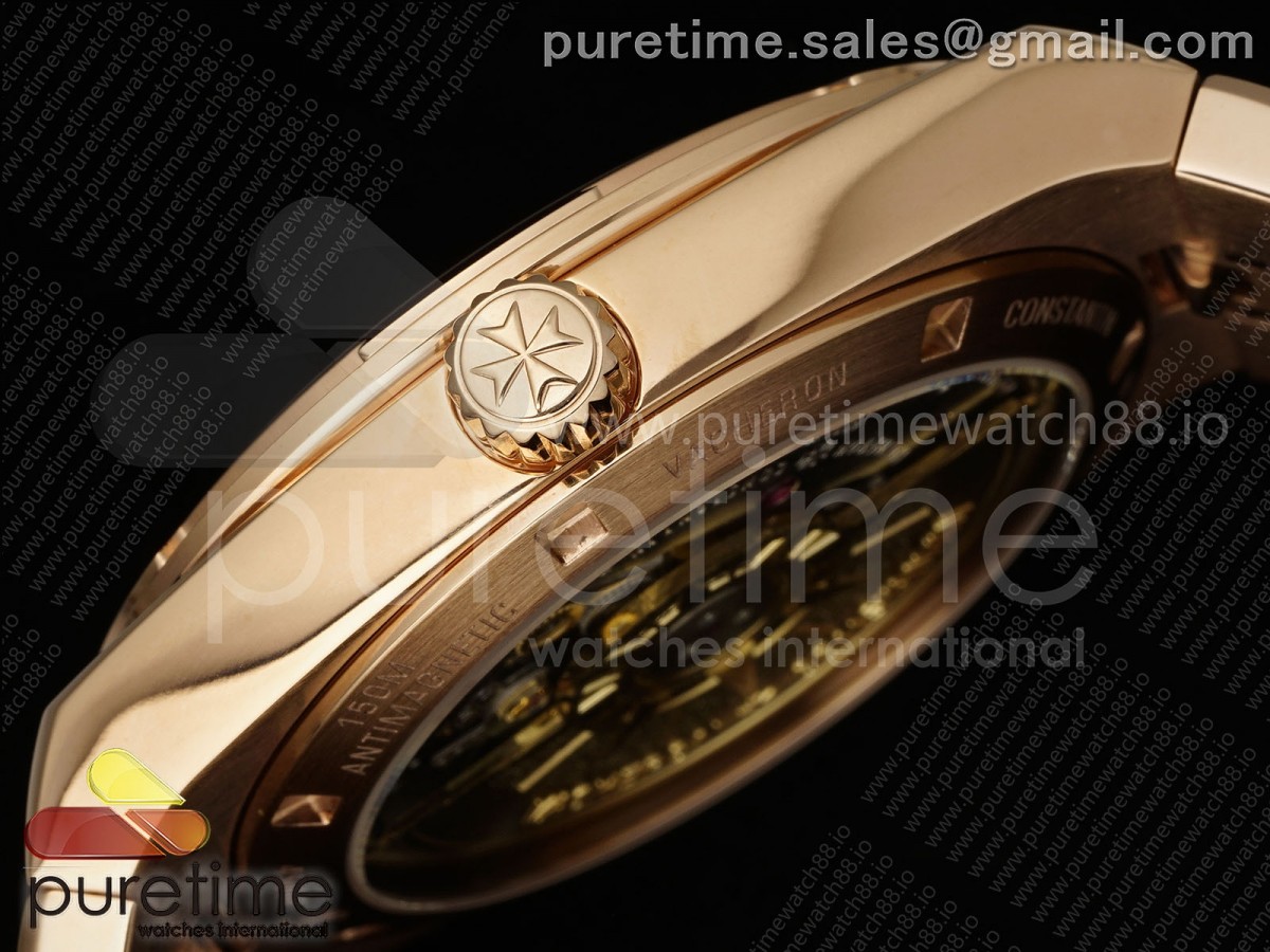 Overseas 4500V RG 8F Silver Dial on RG Bracelet A5100