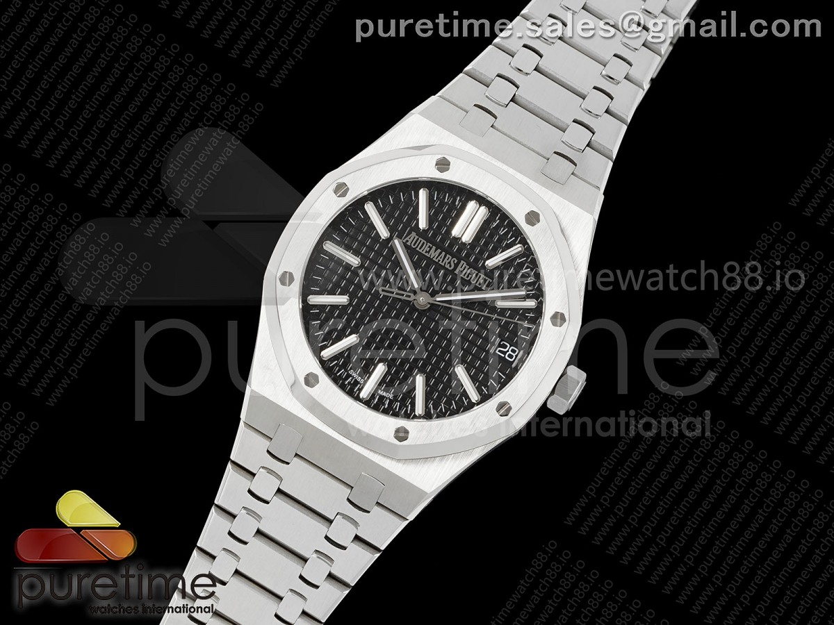 Royal Oak 41mm 15510 "50 Anniversary" SS IPF Black Dial on SS Bracelet SA4302