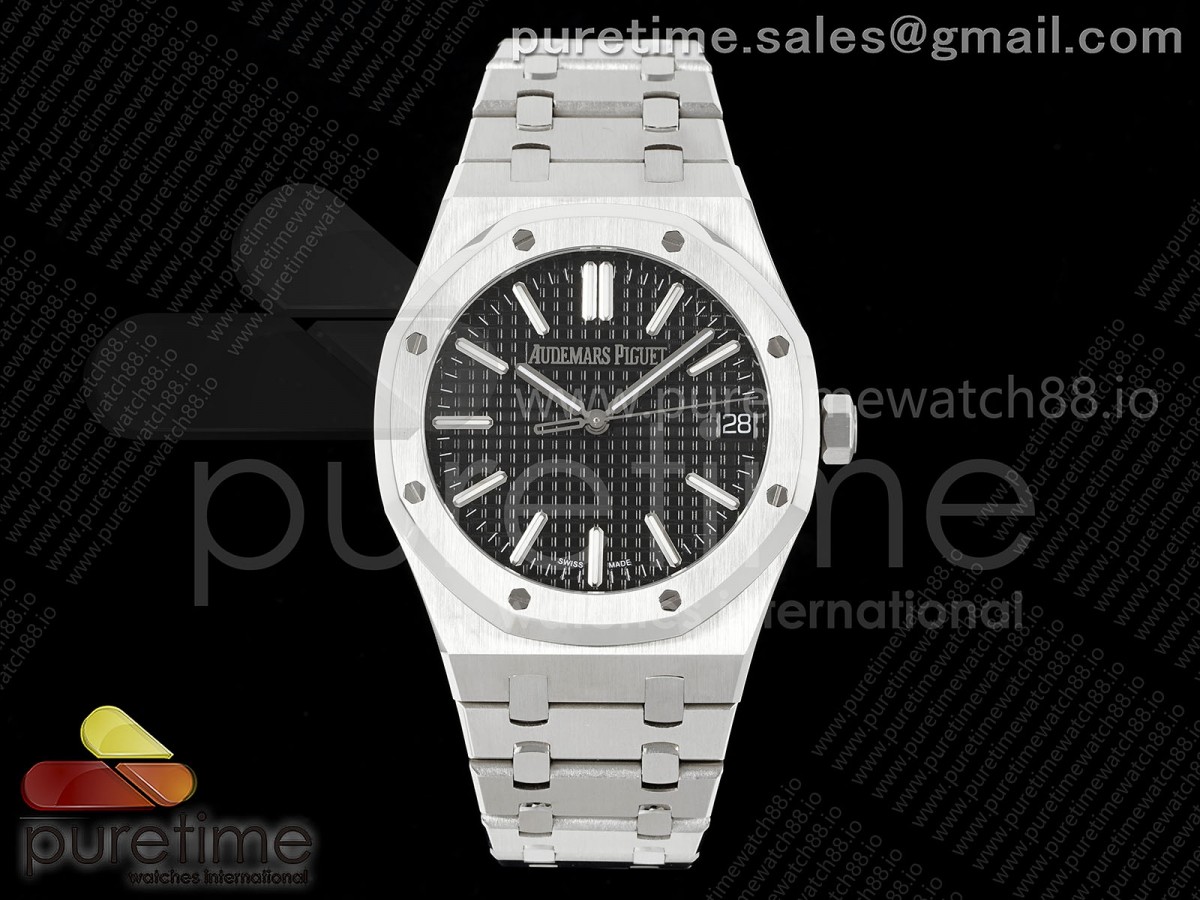 Royal Oak 41mm 15510 "50 Anniversary" SS IPF Black Dial on SS Bracelet SA4302