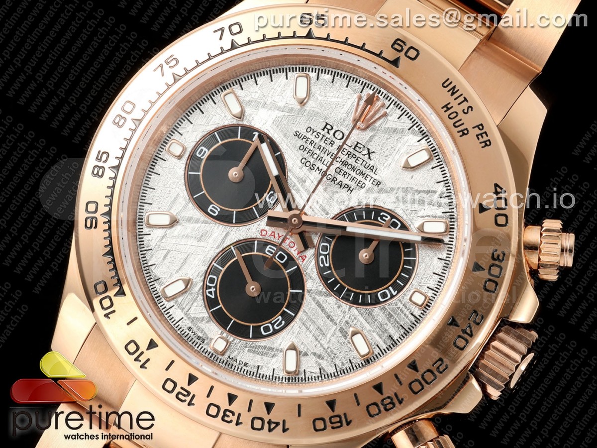 Daytona 116505 3CF Meteorite Dial on RG Bracelet SH4130 V2 (Mod Version)