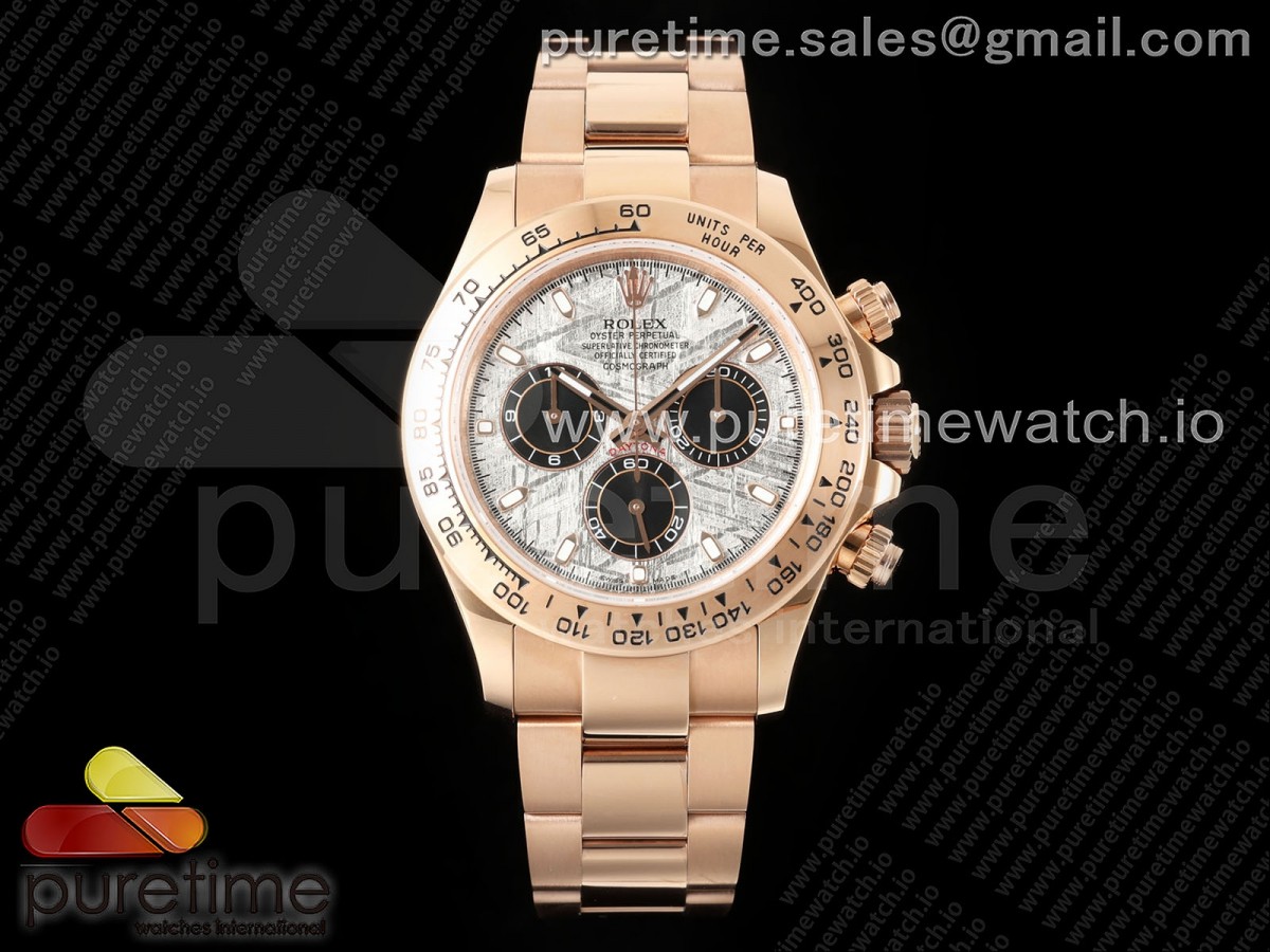 Daytona 116505 3CF Meteorite Dial on RG Bracelet SH4130 V2 (Mod Version)